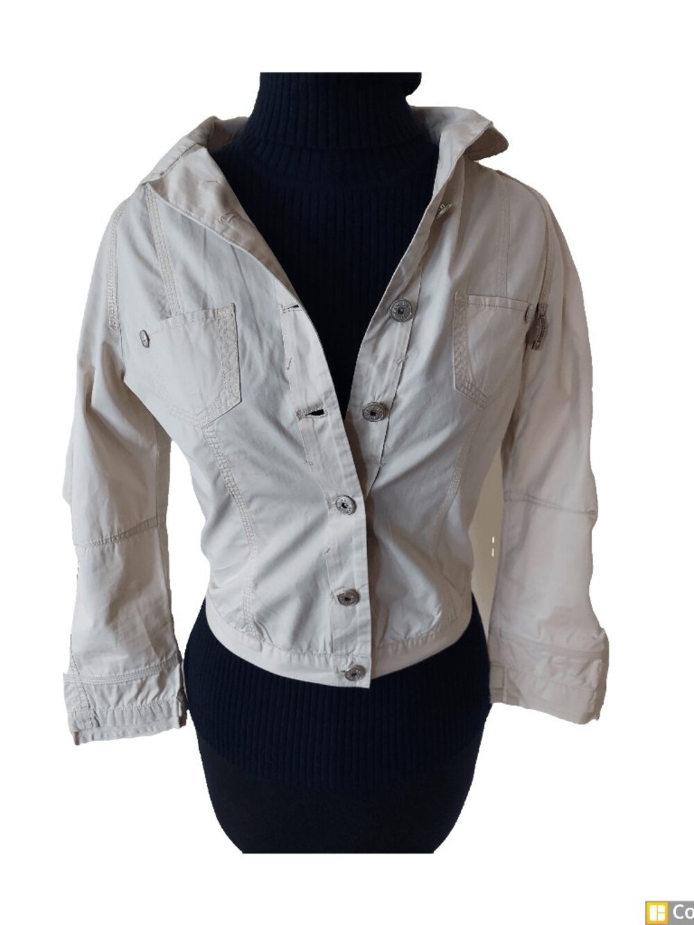Marithe Francois Girbaud Vintage 2000s Cotton Safari Jean Jacket